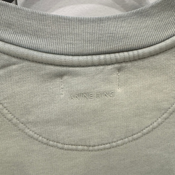 NWT Anine Bing Sage Green New York Crewneck - Picture 5 of 6